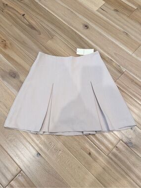 Abercrombie & Fitch Tan Pleated Mini Skirt